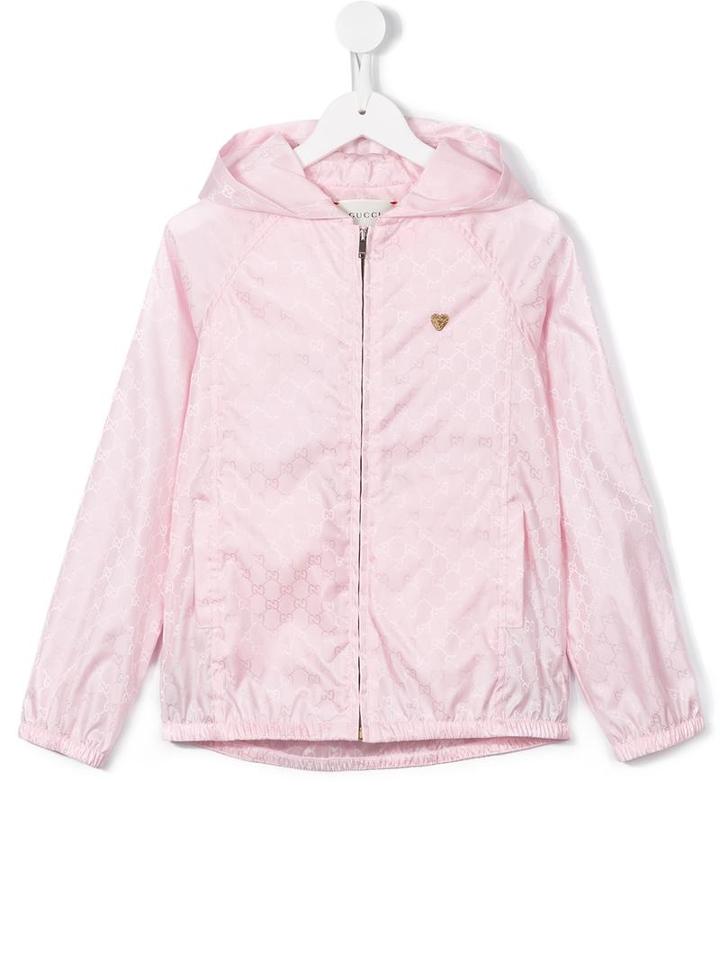Gucci Kids Gg Jacquard Jacket, Girl's, Size: 8 Yrs, Pink/purple