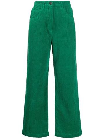 Cotélac Corduroy Flared Trousers - Green