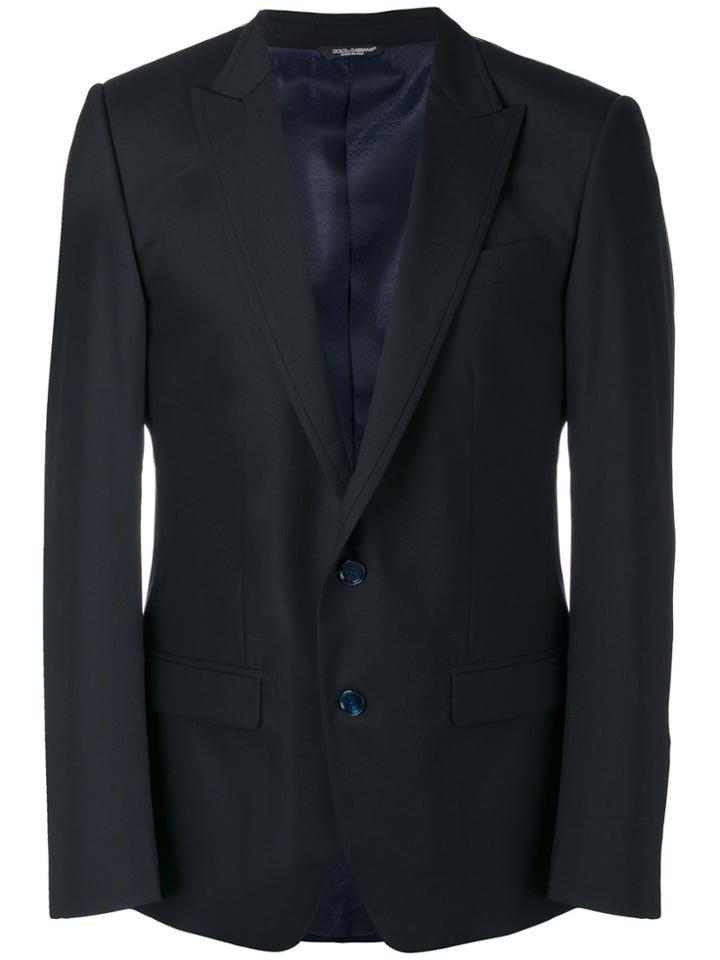 Dolce & Gabbana Peaked Lapel Blazer - Blue