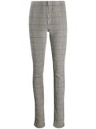 Chloé Checked Zip-detail Trousers - Neutrals