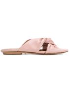 Chie Mihara Bow Front Sandals - Pink & Purple
