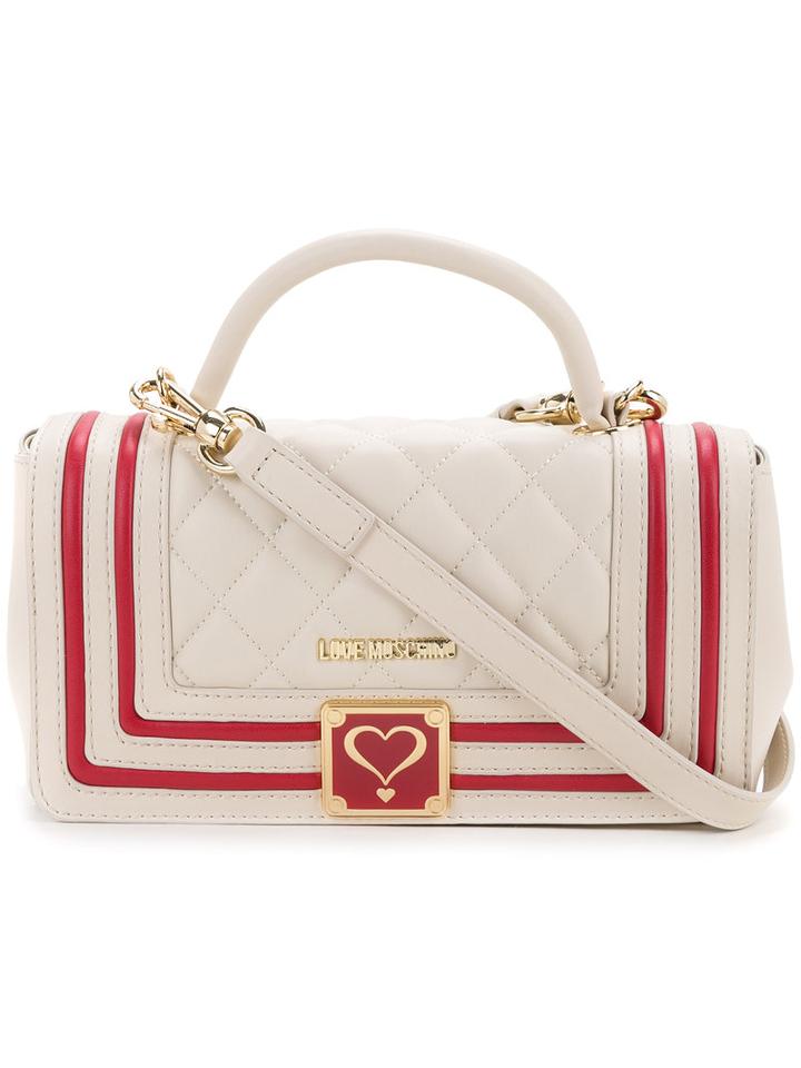 Love Moschino - Quilted Shoulder Bag - Women - Polyurethane - One Size, White, Polyurethane