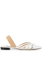 Sergio Rossi Flat Pointed Shoes - White