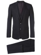 Dolce & Gabbana Three Piece Suit, Men's, Size: 52, Blue, Spandex/elastane/cupro/viscose/wool