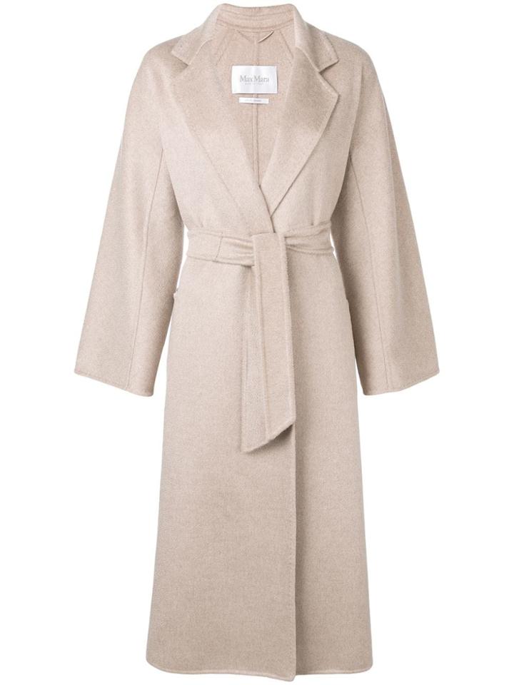 Max Mara Labbro Wrap-around Coat - Neutrals
