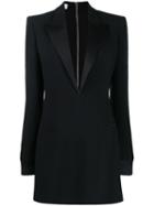 Philosophy Di Lorenzo Serafini Plunge Neck Tuxedo Dress - Black