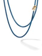 David Yurman 14kt Yellow Gold And Coloured Steel Dy Bel Aire Necklace