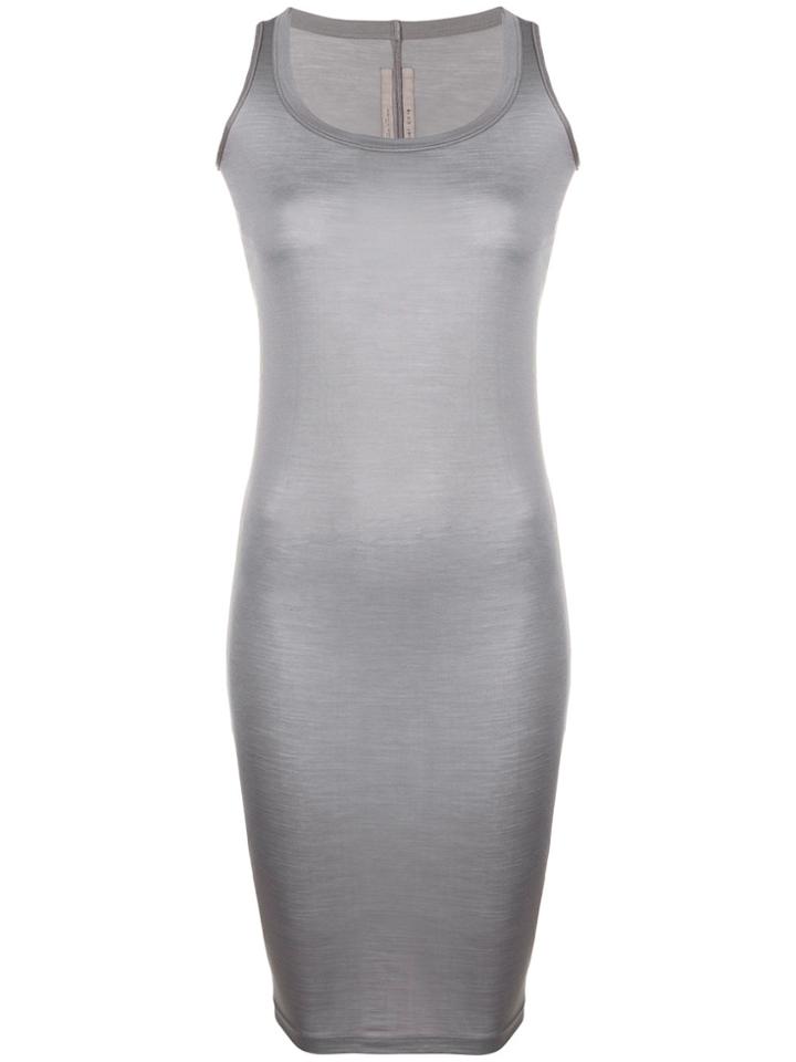 Rick Owens Fitted Longline Dress - Grey