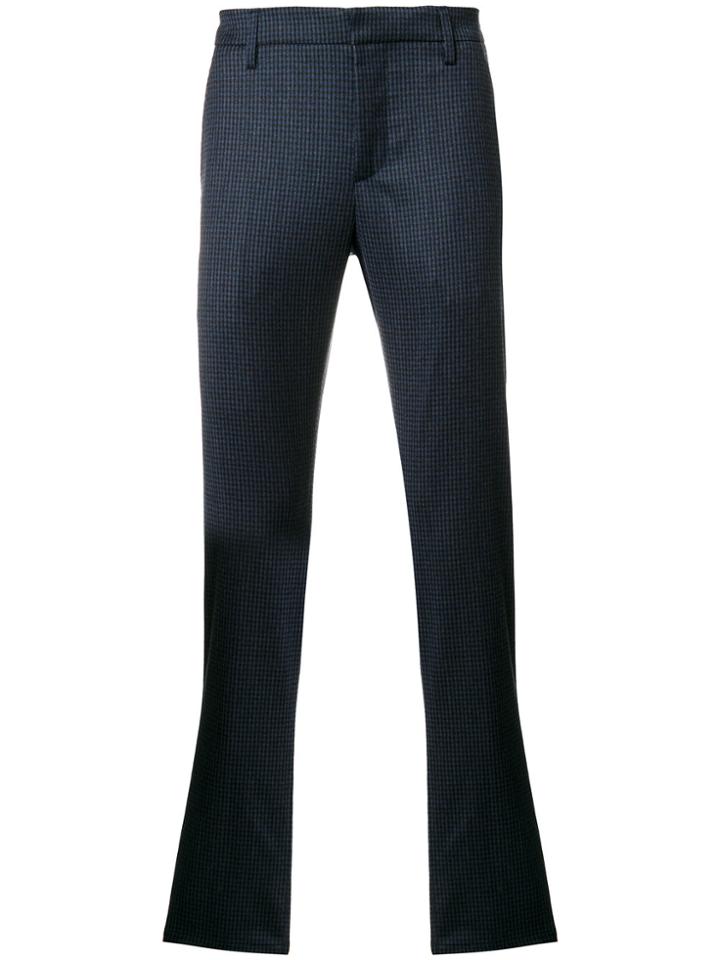 Dondup Checked Chinos - Blue