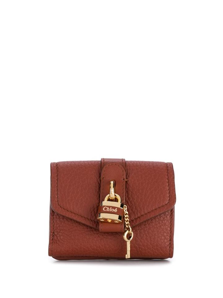 Chloé Padlock Wallet - Brown