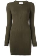 Courrèges Fitted Knit Dress, Women's, Size: 2, Green, Merino