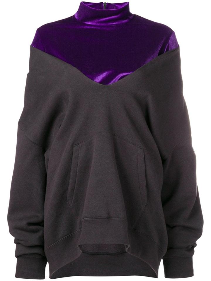 Act N&deg;1 Contrast Funnel-neck Sweater - Black