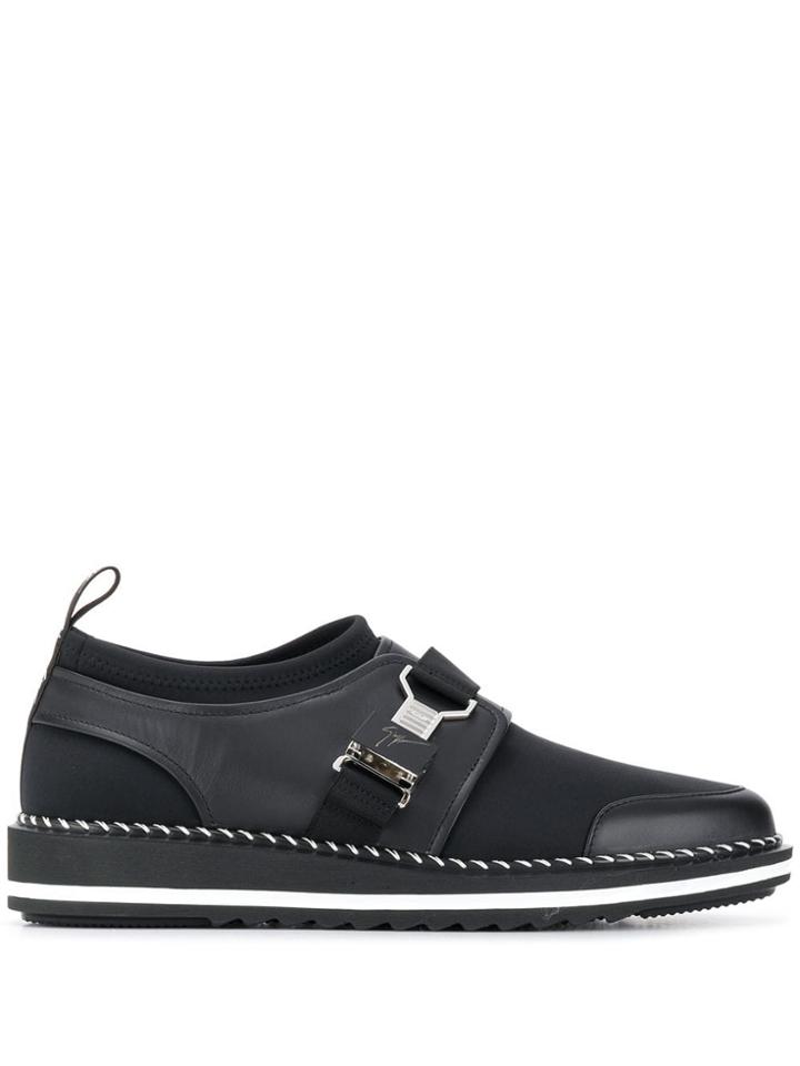 Giuseppe Zanotti Logo Clasp Sneakers - Black