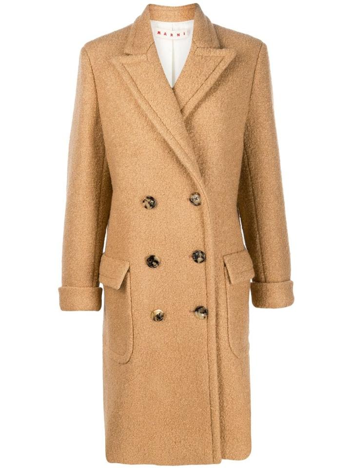 Marni Double-breasted Pea Coatdouble - Neutrals
