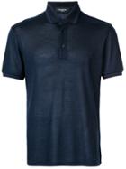 Ermenegildo Zegna Shortsleeved Polo Shirt - Blue