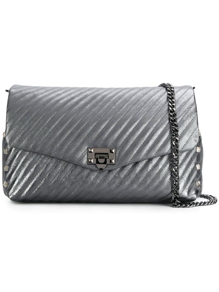 Marc Ellis Alanis Foldover Shoulder Bag - Silver
