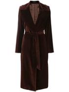 Tagliatore Belted Trench Coat - Brown