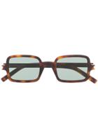 Saint Laurent Eyewear Sl332 Tortoiseshell Square-frame Sunglasses -