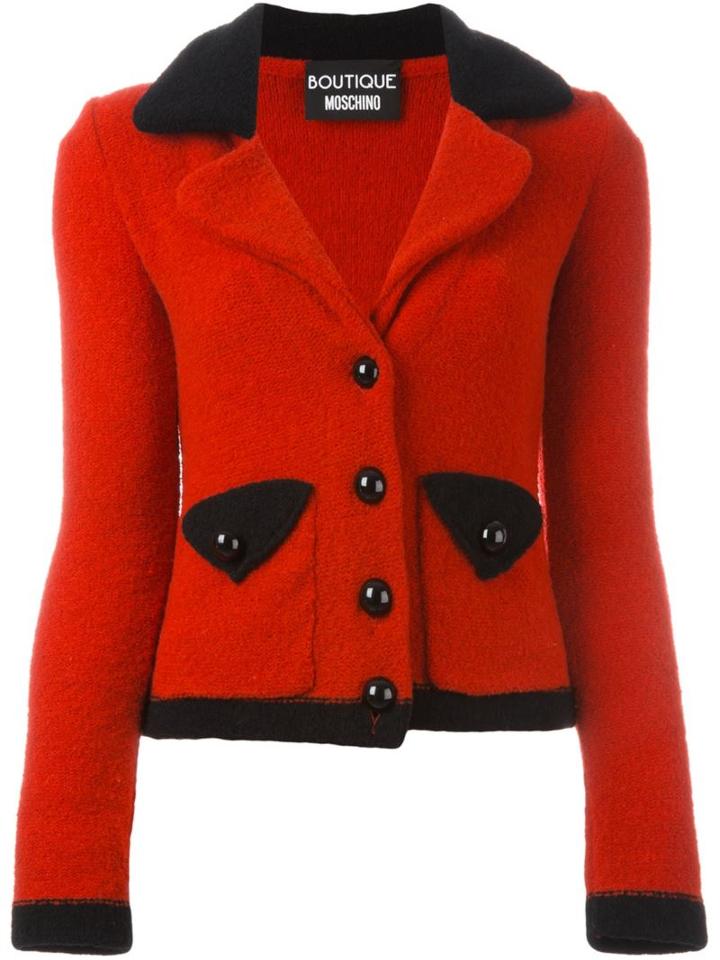 Boutique Moschino Cropped Knitted Blazer