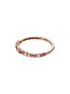 Suzanne Kalan 18kt Rose Gold Diamond And Sapphire Ring - Pink
