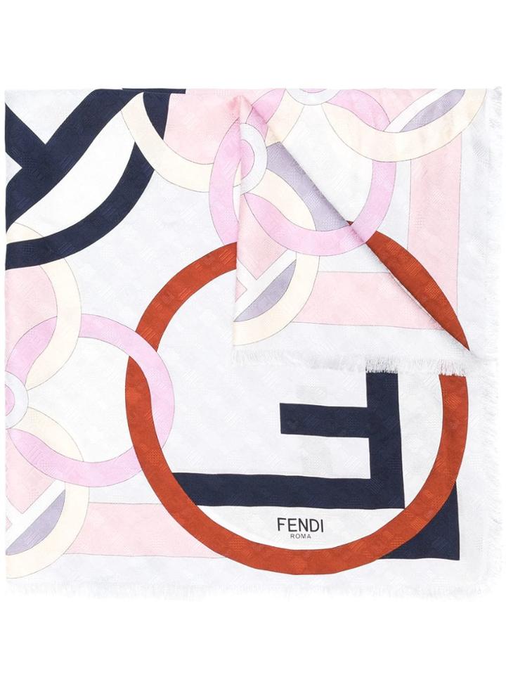 Fendi F Is Fendi Foulard Scarf - Grey
