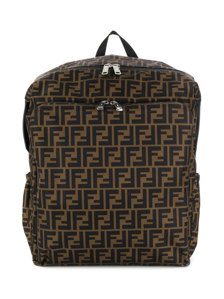 Fendi Kids Ff Print Changing Bag - Brown