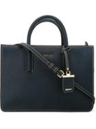 Dkny Stitch Detail Tote, Women's, Blue, Leather
