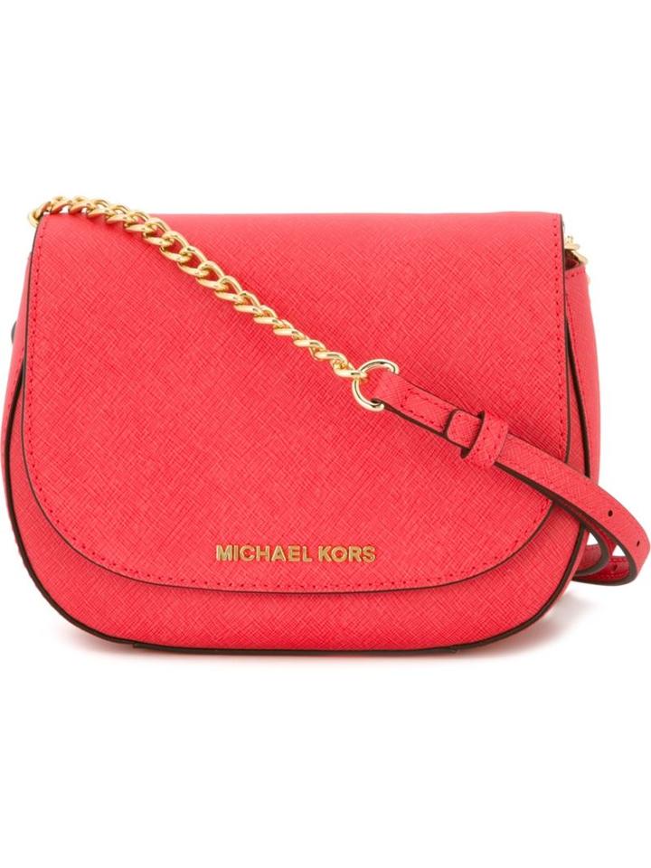 Michael Michael Kors Bedford Crossbody Bag, Women's, Pink/purple, Leather/metal Other
