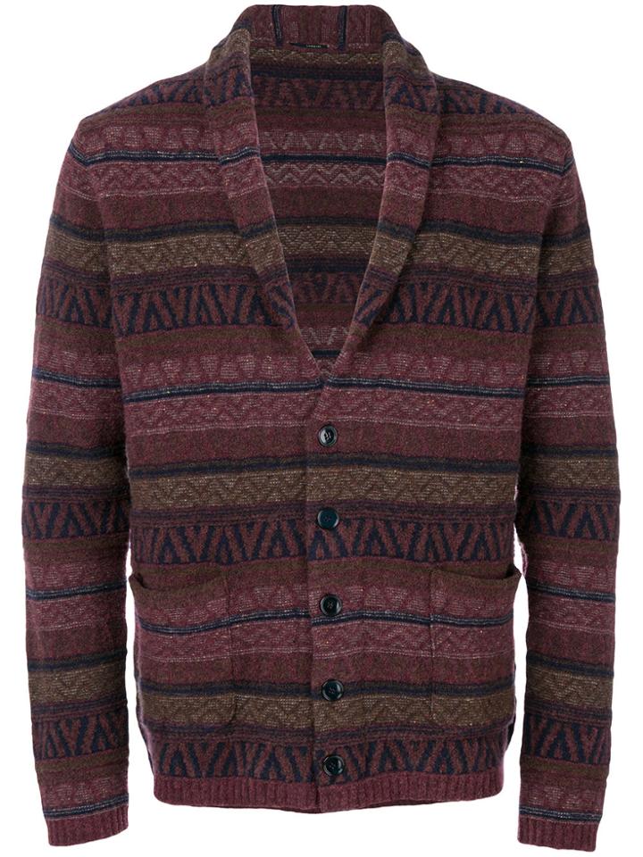 Lardini Patterned Cardigan - Multicolour