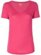 Majestic Filatures V-neck T-shirt - Pink & Purple