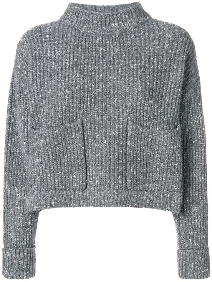 Philosophy Di Lorenzo Serafini Loose Knit Jumper - Grey