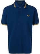 Fred Perry X Art Comes First Embroidered Logo Polo Shirt - Blue