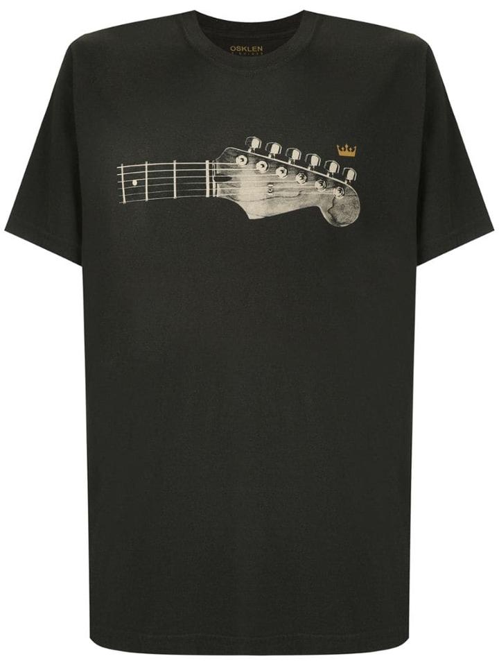 Osklen Vintage Guitar Head Print T-shirt - Black