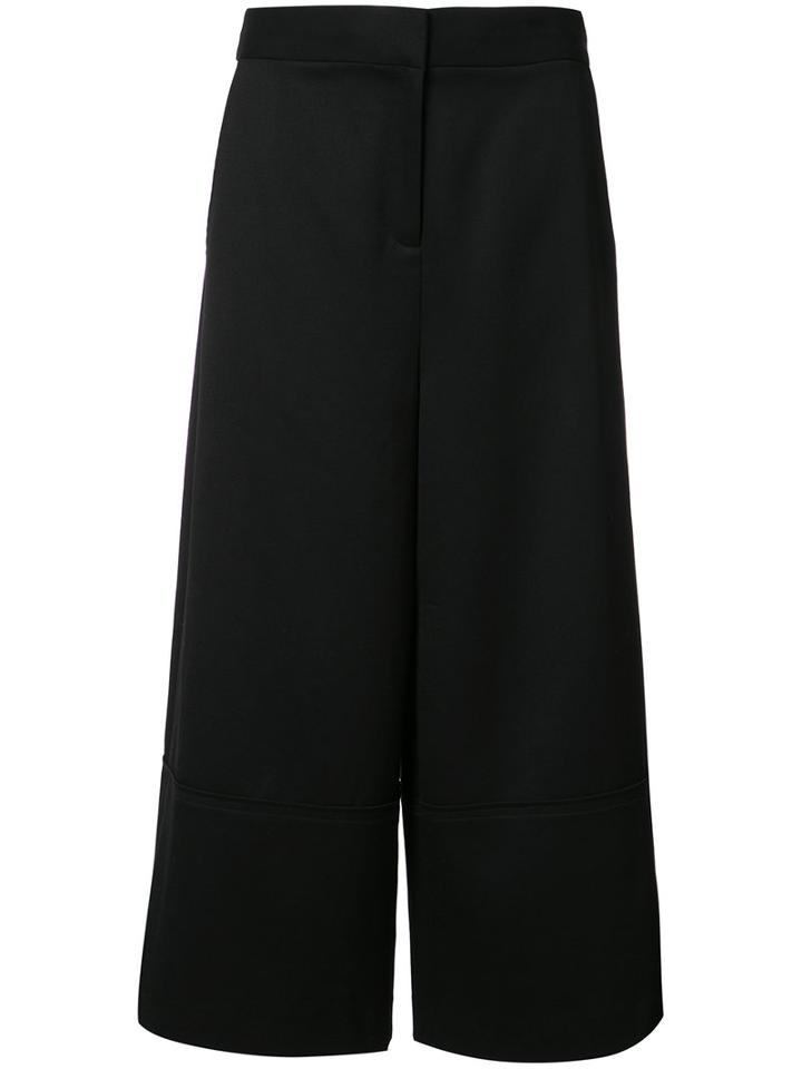 Grey Jason Wu Cropped Pants, Women's, Size: 6, Black, Wool