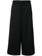 Grey Jason Wu Cropped Pants, Women's, Size: 6, Black, Wool