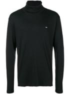 Calvin Klein Jeans Turtle Neck Logo Sweater - Black