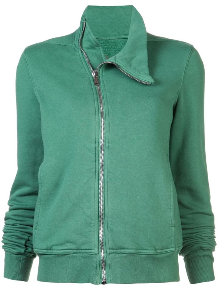 Rick Owens Drkshdw Asymmetric High Neck Jacket - Green