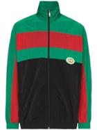 Gucci Zip-up Stripe Sports Jacket - Green
