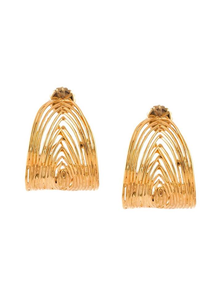 Gas Bijoux 'wave' Earrings, Women's, Metallic
