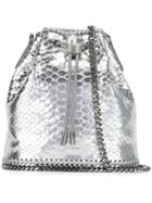 Stella Mccartney Mini 'falabella' Bucket Tote, Women's, Grey