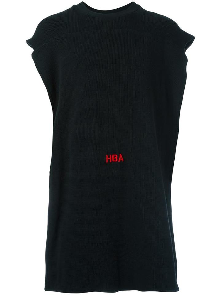 Hood By Air Oversized Tank Top, Men's, Size: Small, Black, Cotton/spandex/elastane