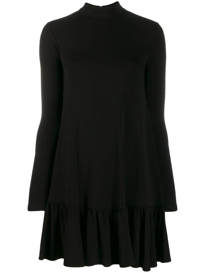 Elisabetta Franchi Ruffled Hem Mini Dress - Black