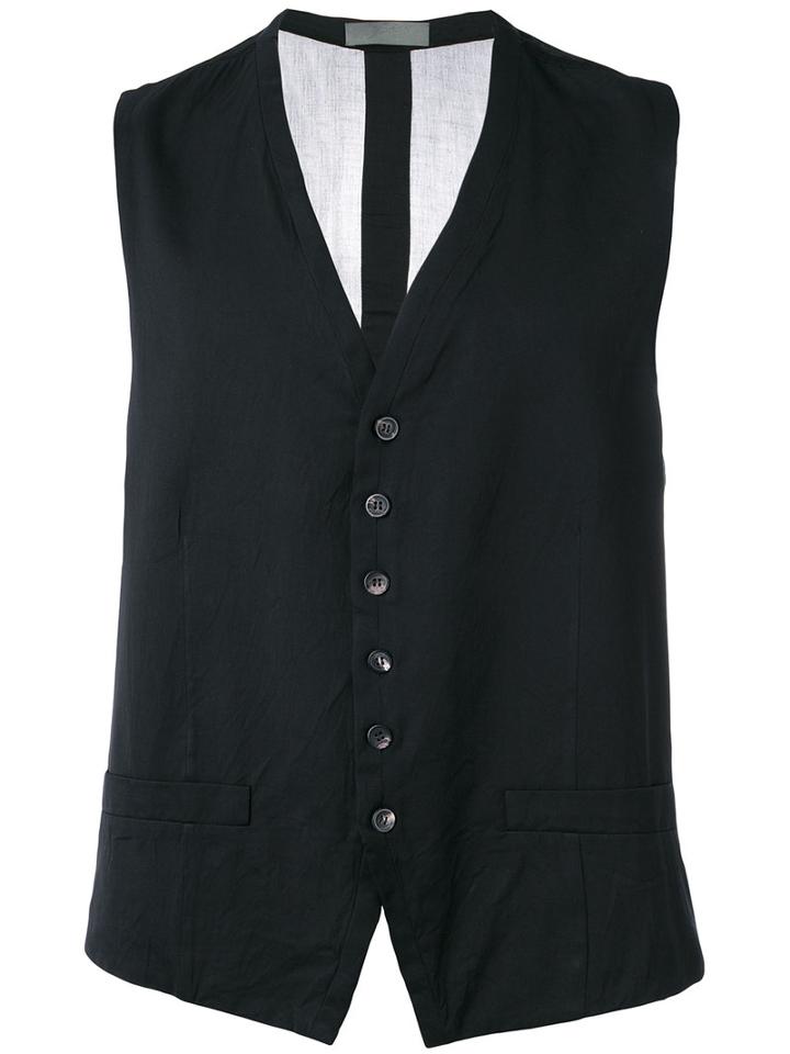 Di Liborio - V-neck Gilet - Men - Cotton - 48, Black, Cotton