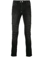 Philipp Plein Biker Skinny Jeans - Black