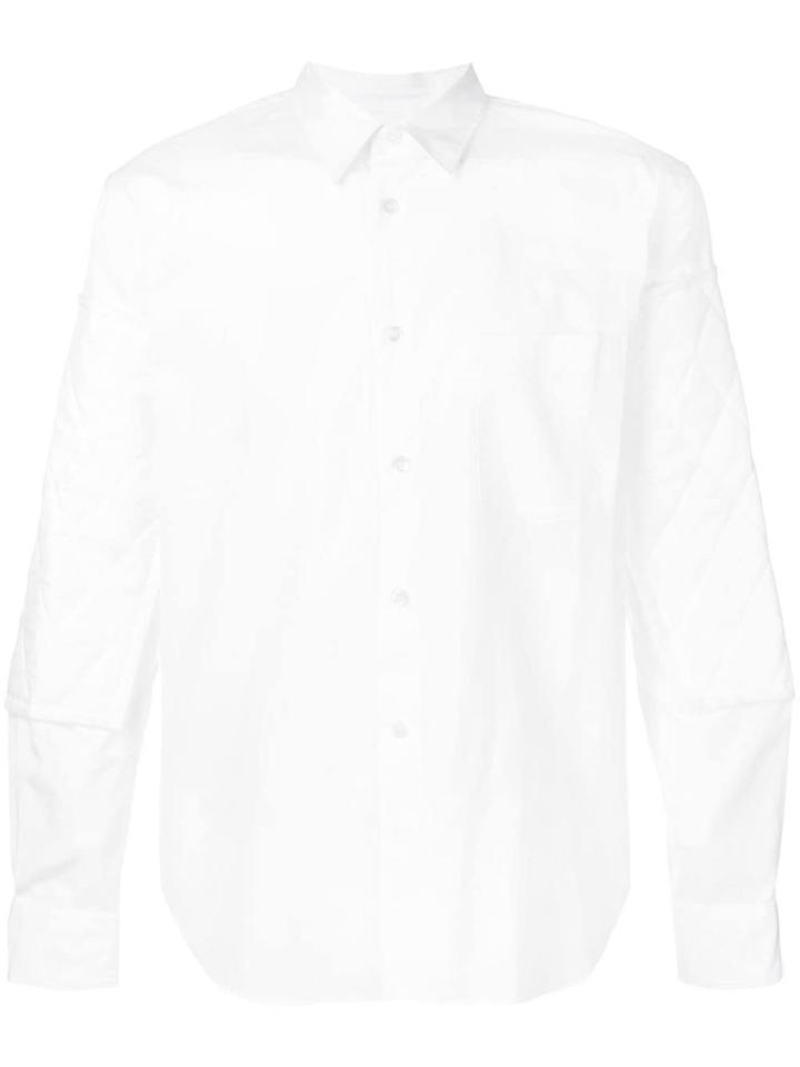 Comme Des Garçons Homme Plus Long-sleeve Fitted Shirt - White