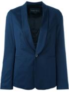 Christian Pellizzari Smart Blazer, Women's, Size: 44, Blue, Cotton/spandex/elastane/viscose