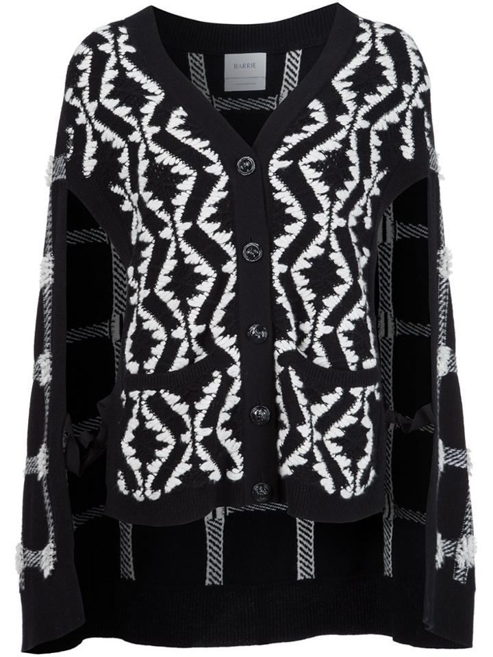 Barrie Cashmere Cape Cardigan - Black