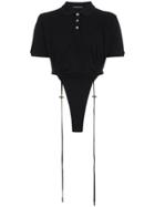 Y / Project Polo Shirt Bodysuit - Black