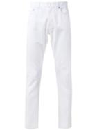 Msgm Straight-leg Jeans, Men's, Size: 46, White, Cotton