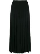 Sonia Rykiel High Waisted Pleated Culottes - Black
